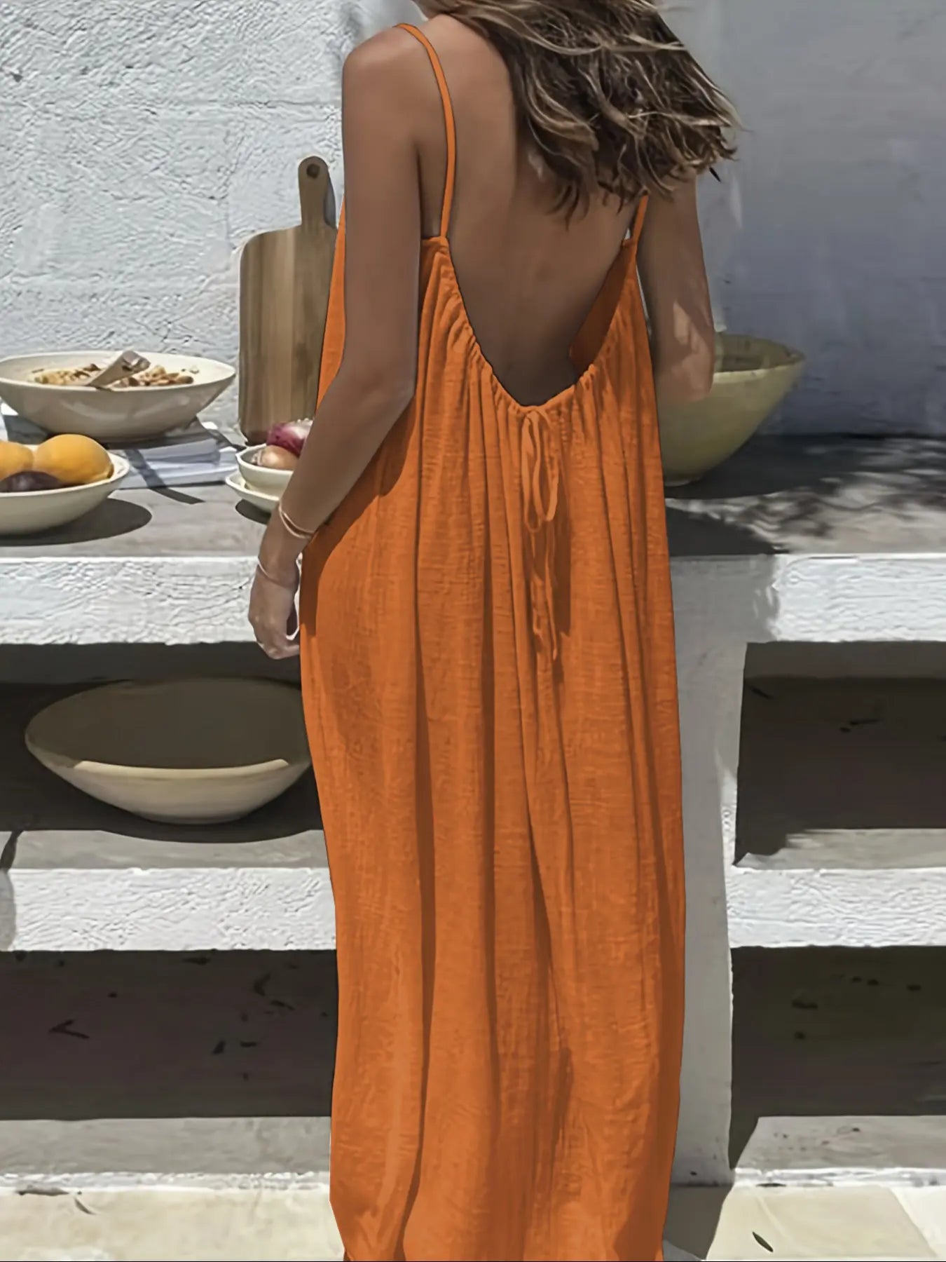 Women'S Solid Color Cami Loungewear Dress, Elegant Sleeveless Long Dress for Summer, Ladies Sleepwear for Indoor Wear